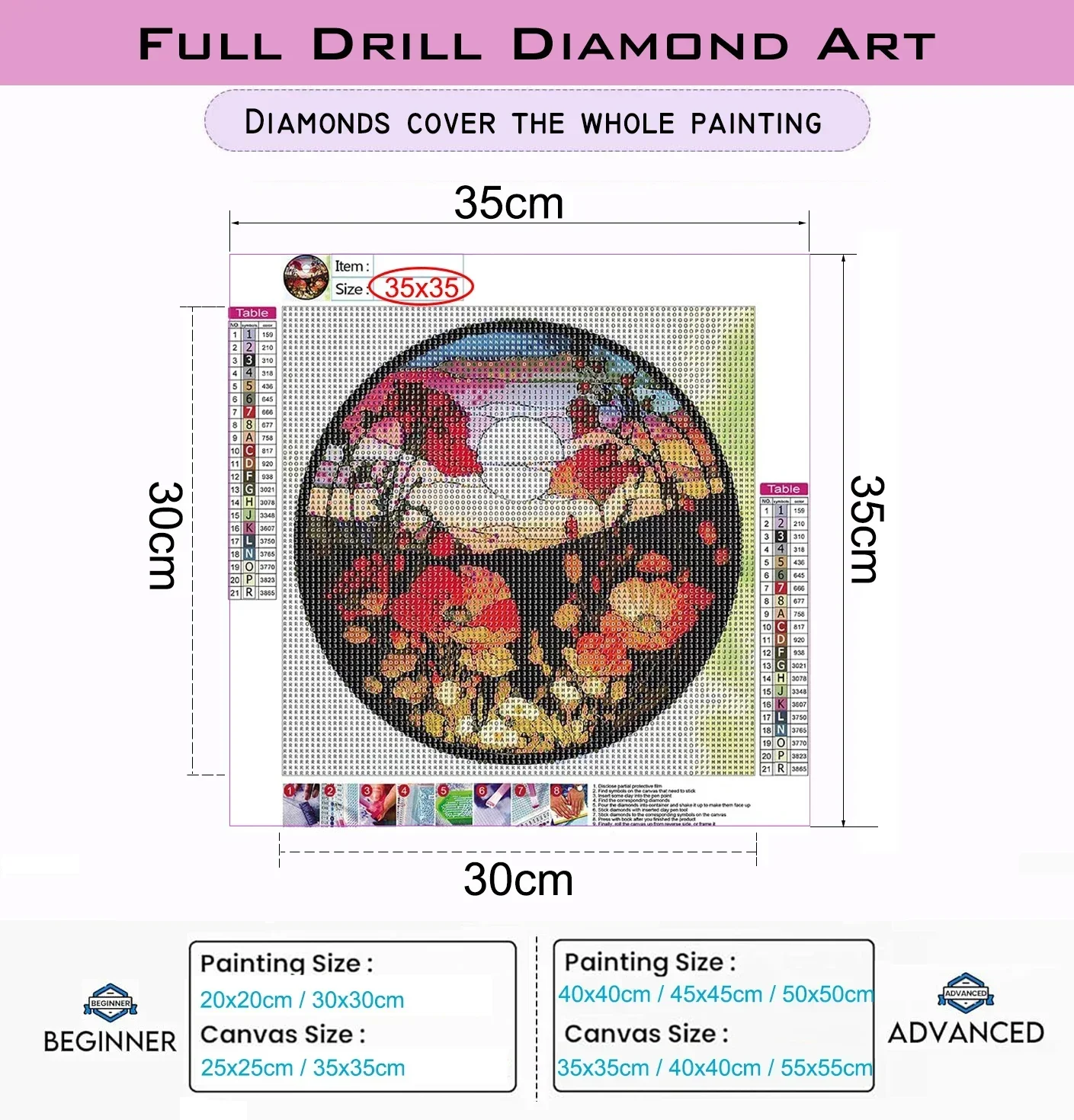 Diamond Painting DIY Colorful  - Art Craft Village reseña y precio