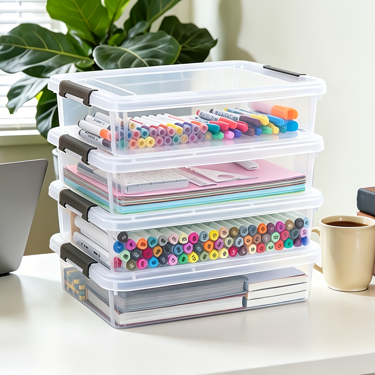5pcs Clear Plastic Storage Box - Eco Art Craft reseña y precio