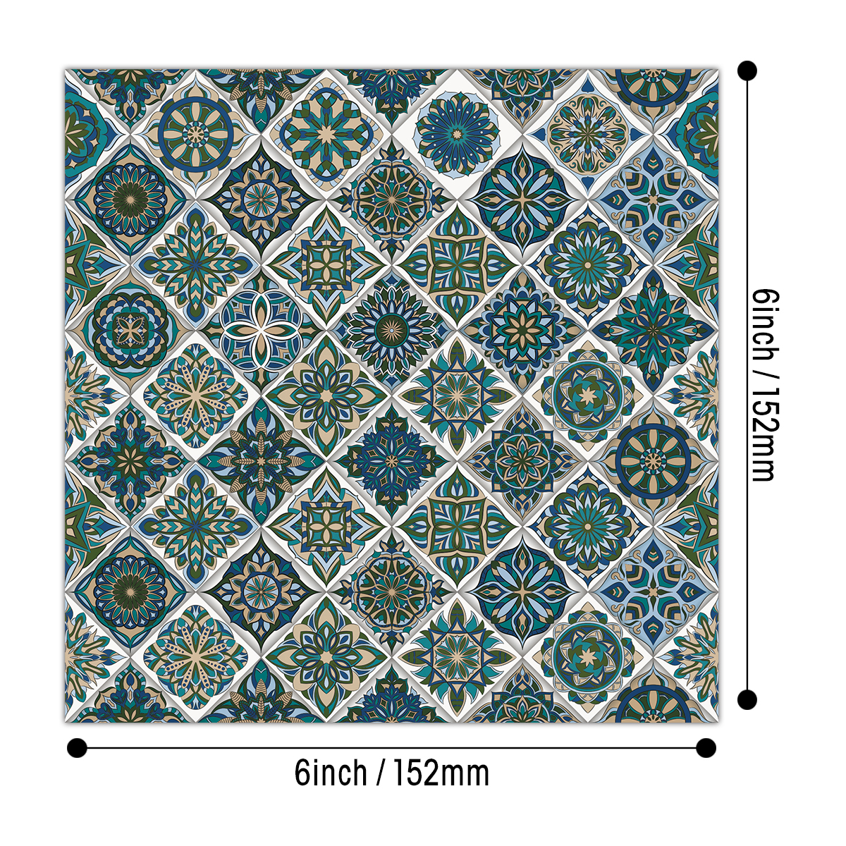 24pcs Fancy Tile Style Art Pap - Unique Art Craft reseña y precio