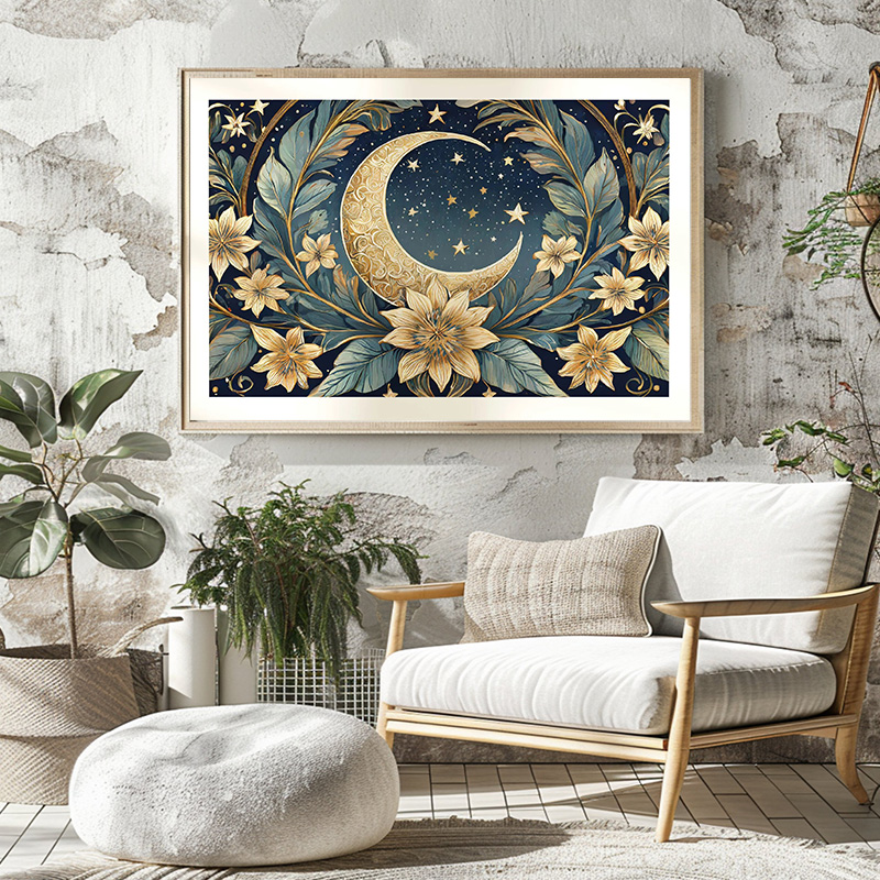 Moon Stars William Morris Styl - Art Craft William Morris reseña y precio