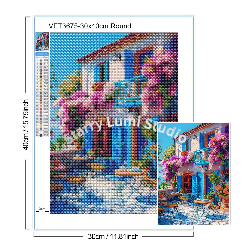 Water Town Diamond Painting La - Art Craft Village reseña y precio