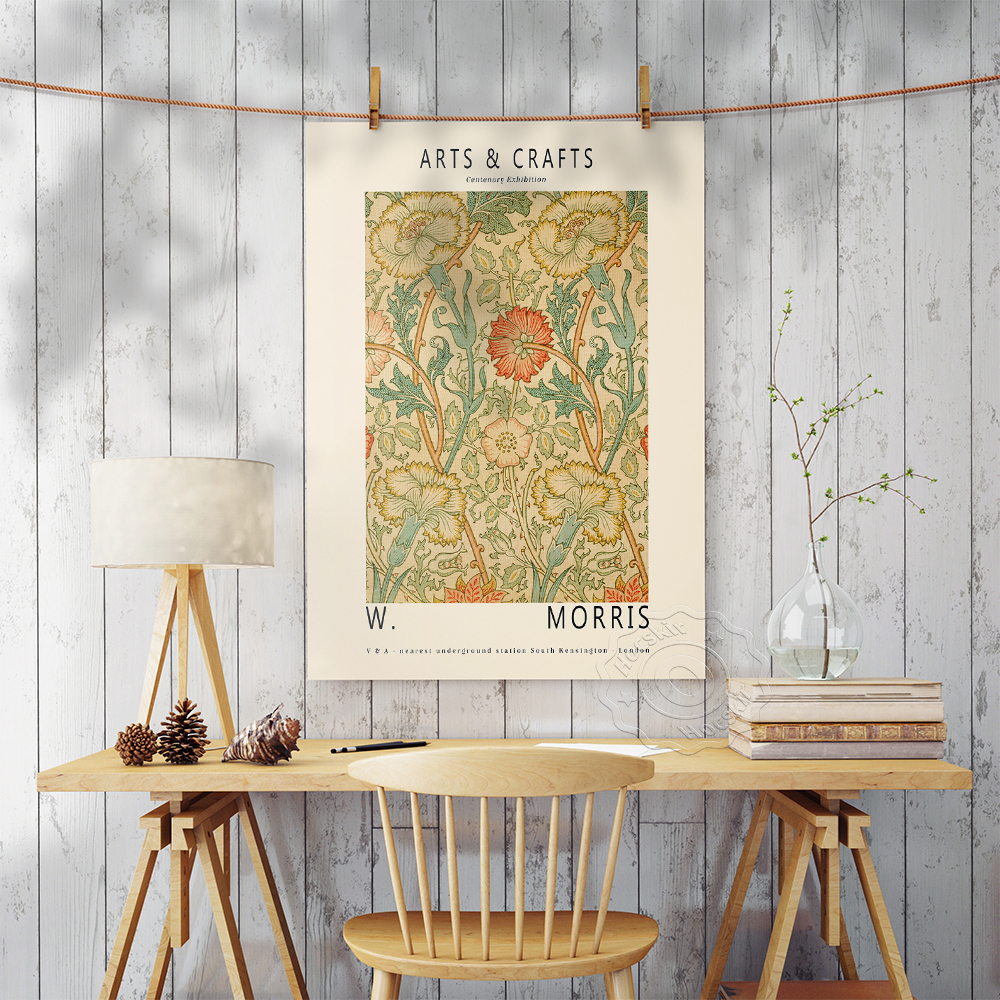 William Morris Exhibition Post - Art Craft Museum reseña y precio