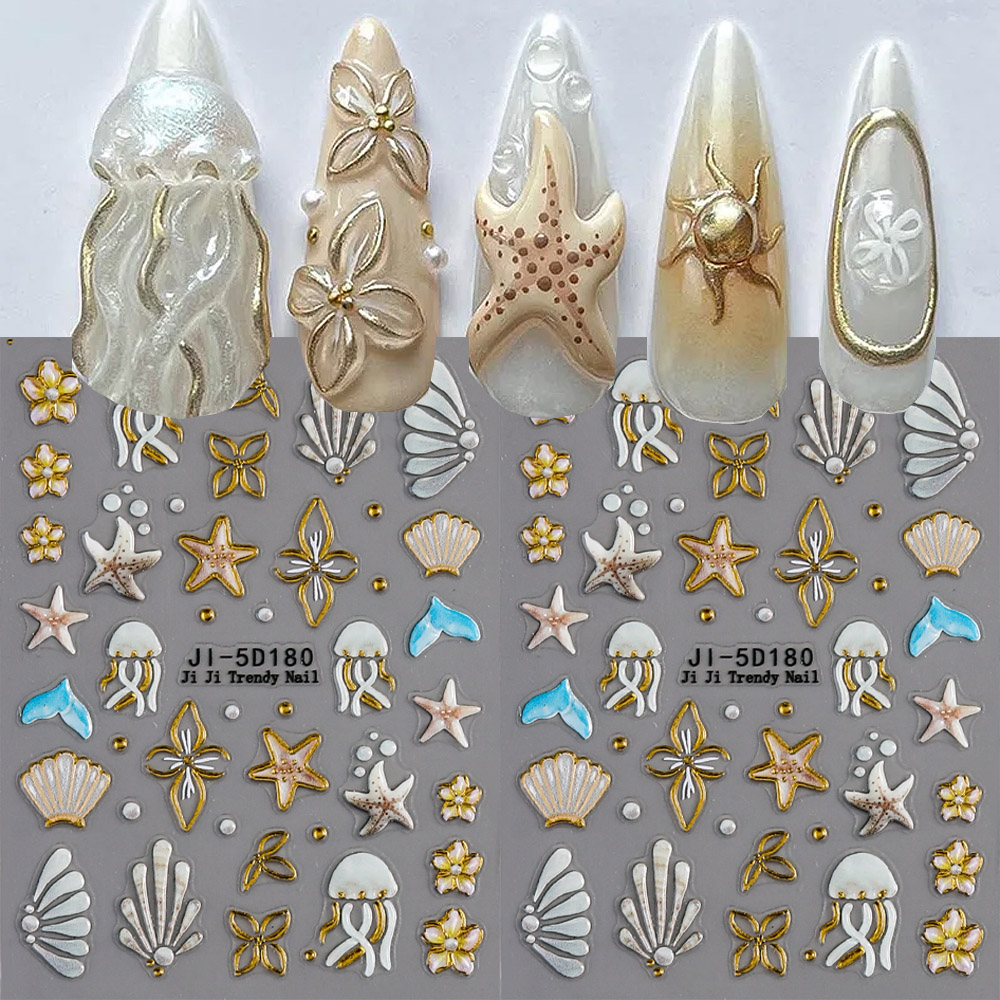 5D Embossed Ocean Shells Jelly - Art Craft Jellyfish reseña y precio
