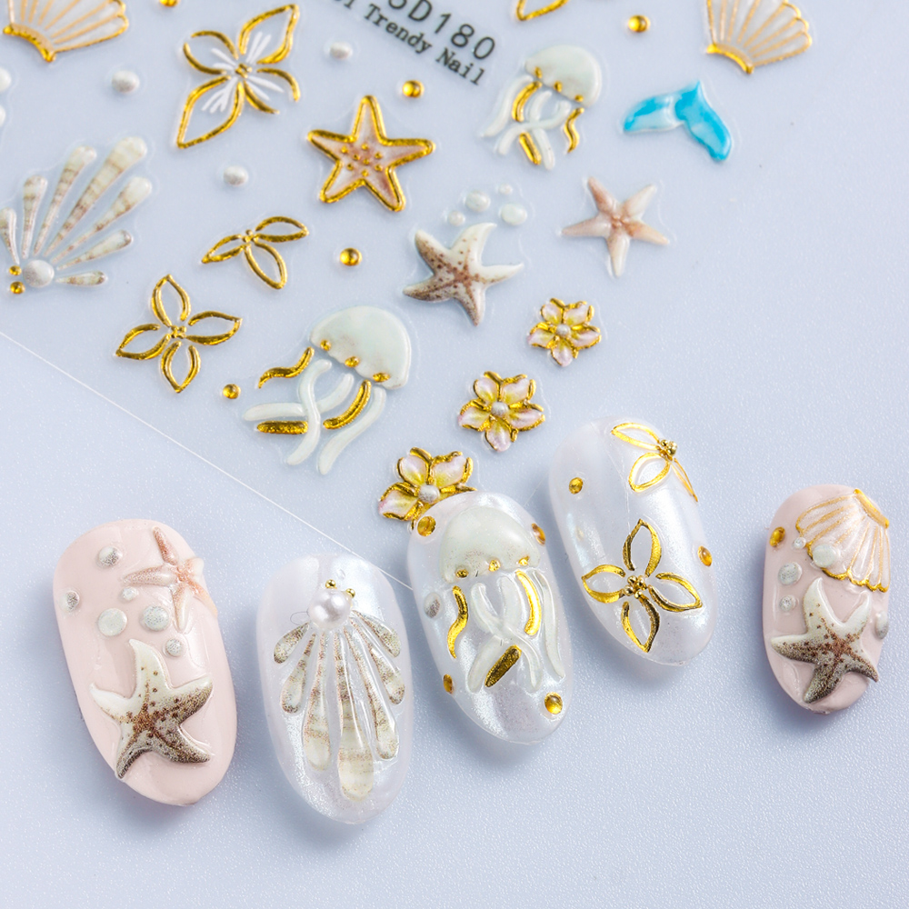 5D Embossed Ocean Shells Jelly - Art Craft Jellyfish reseña y precio