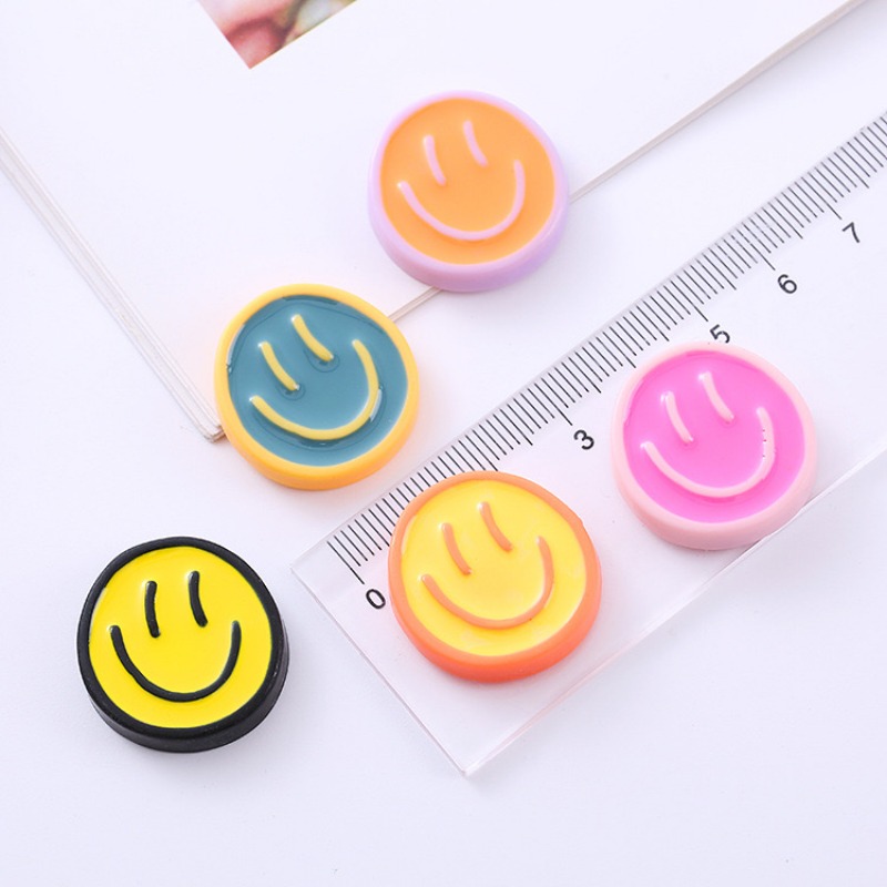 10pcs Resin Round Smile Face C - Art Craft Love reseña y precio