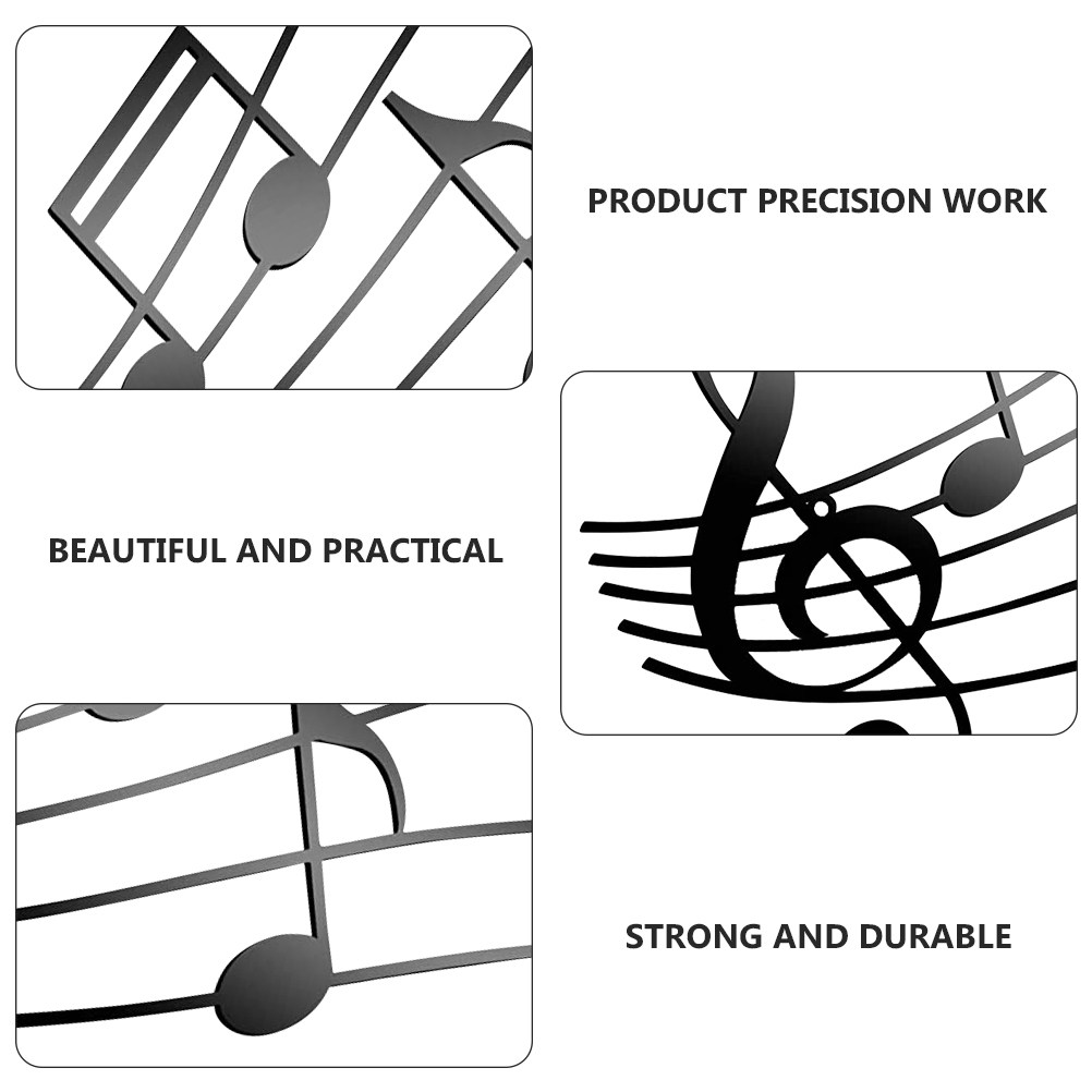 Music Note Iron Art Wall Hangi - Unique Art Craft reseña y precio