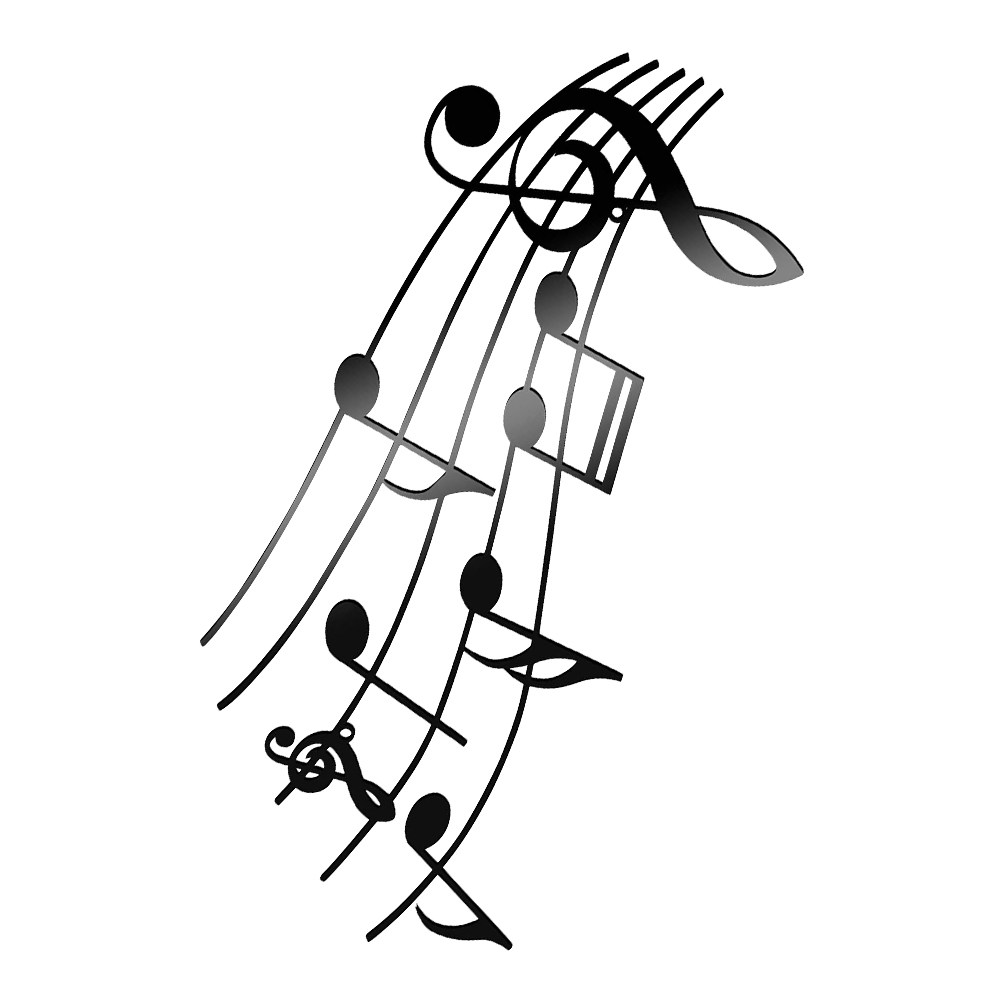 Music Note Iron Art Wall Hangi - Unique Art Craft reseña y precio