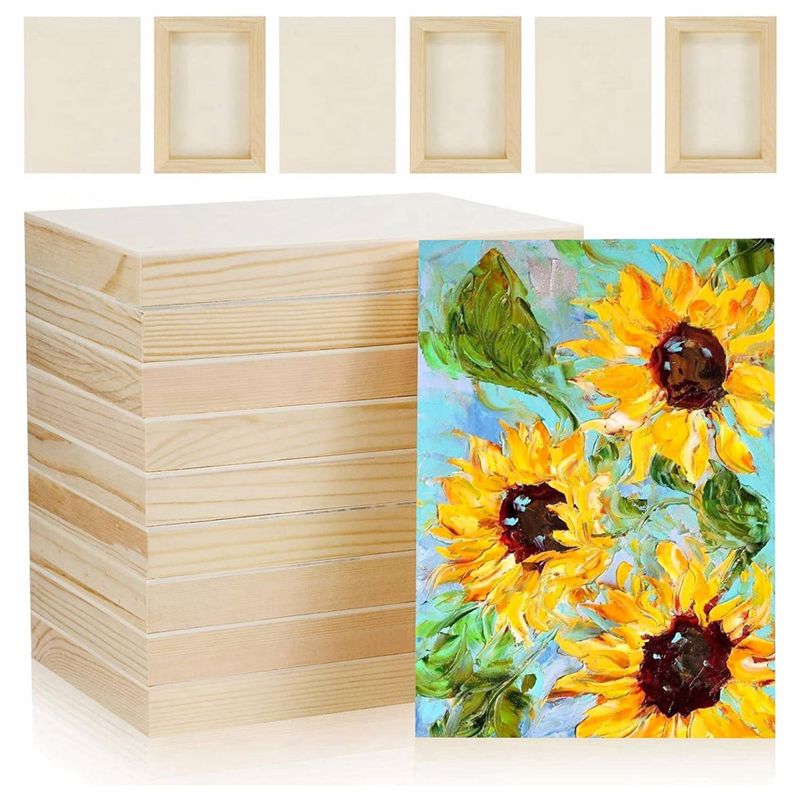 ABRE-20 Pcs 5.5X7inch Wood Pan - Acrylic Pour Paint reseña y precio