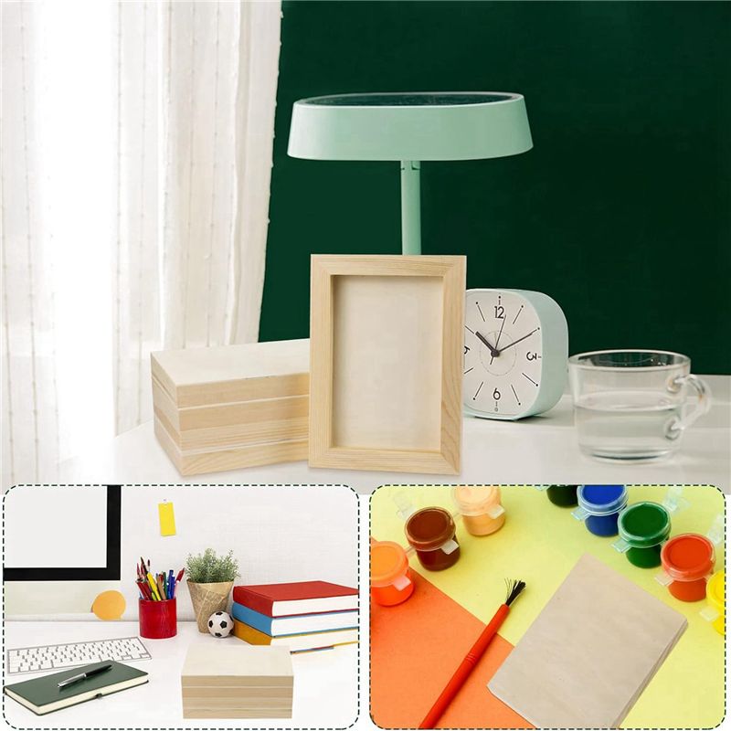 ABRE-20 Pcs 5.5X7inch Wood Pan - Acrylic Pour Paint reseña y precio