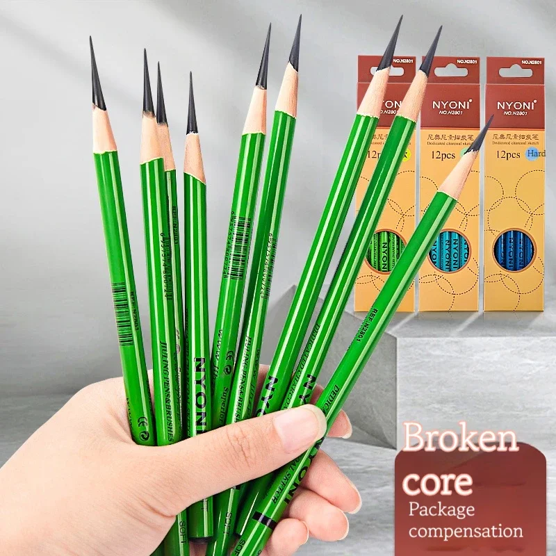 10/12Pcs Professional Sketchin - Sketching Charcoal Set reseña y precio