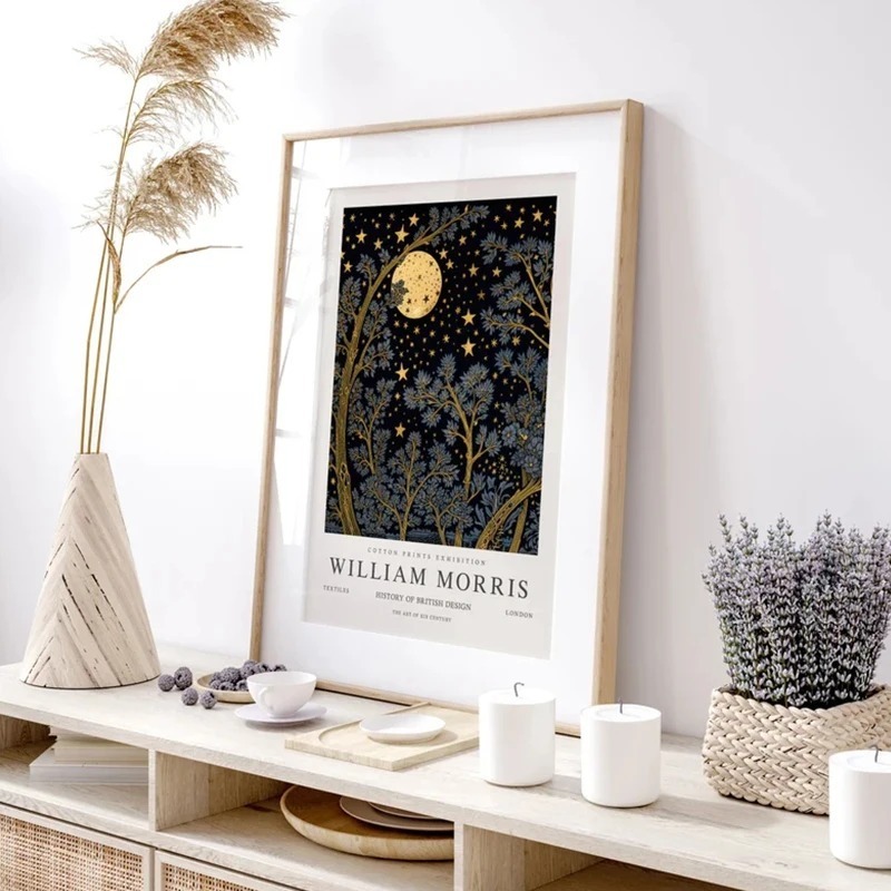 Vintage Moon and Stars William - Art Craft William Morris reseña y precio