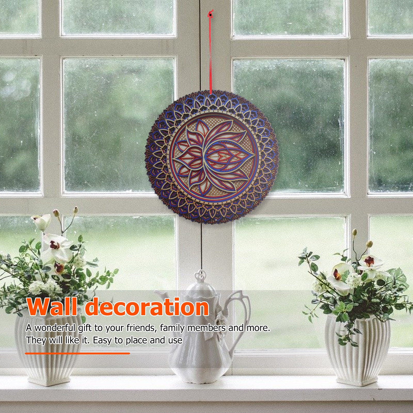 Metal M ala Pendant Wall Hangi - Art Craft Gift Ideas reseña y precio