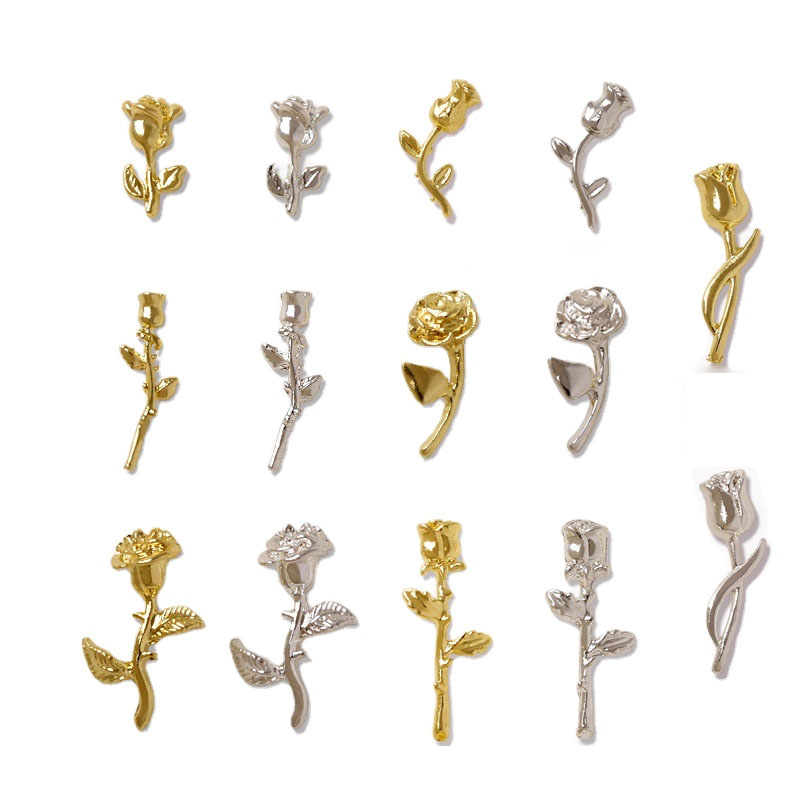 10Pcs 3D Rose Nail Art Ornamen - Unique Art Craft reseña y precio
