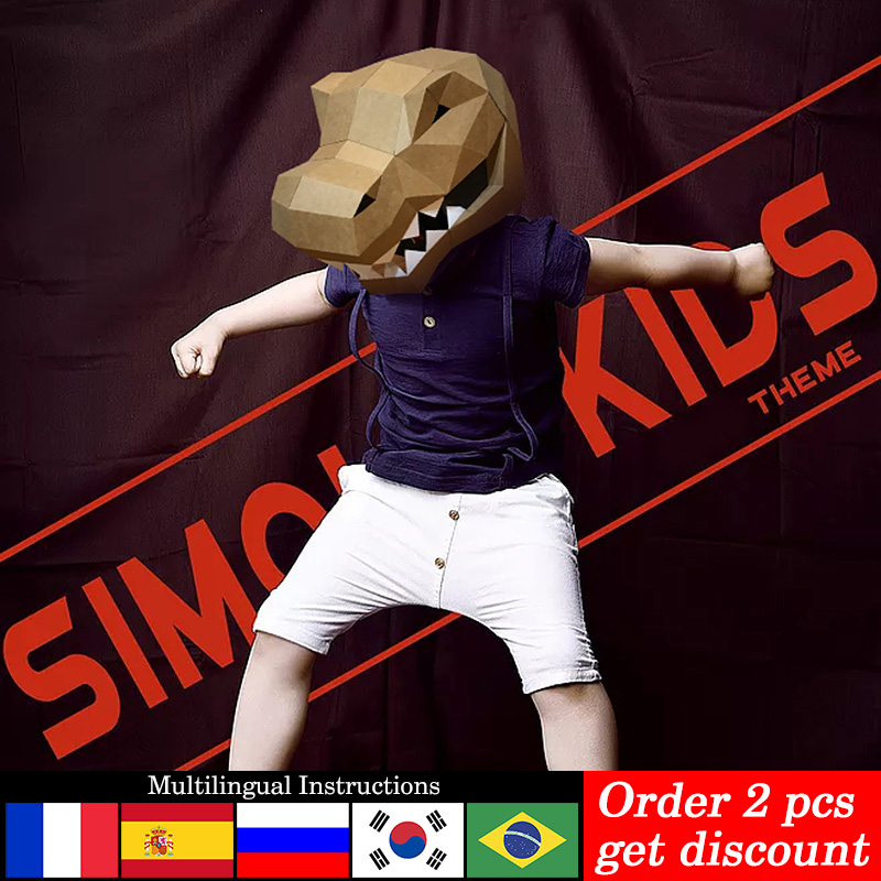 Tyrannosaurus Rex Animal Mask  - Art Craft Center reseña y precio