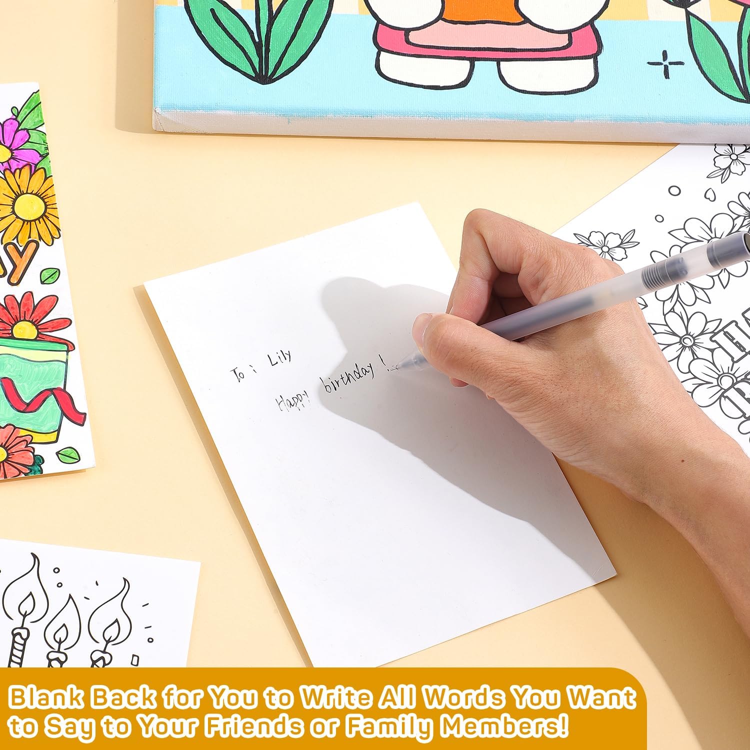 24 Unique Birthday Coloring Ca - Unique Art Craft reseña y precio
