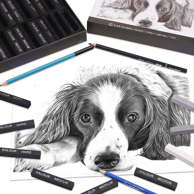 24Colors Set Soft Pastel Maste - Sketching Charcoal Set reseña y precio