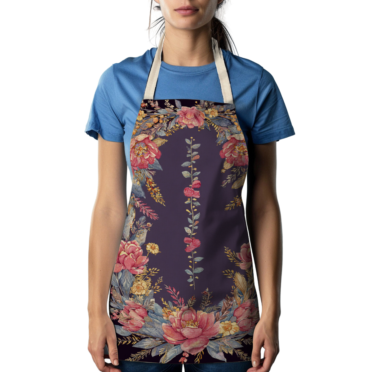 Vintage Floral Pattern Polyest - Art And Craft Studio reseña y precio