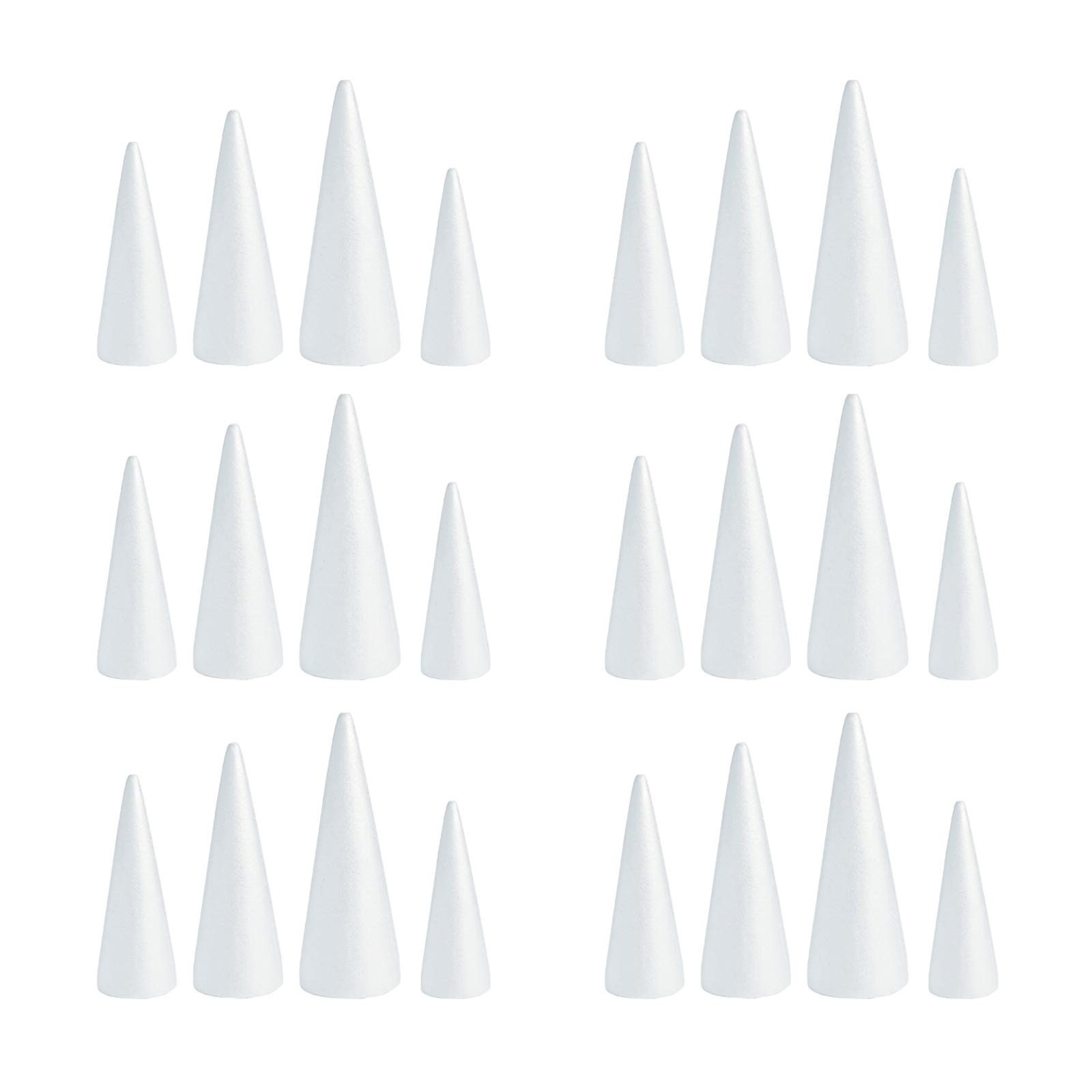 White Crafts Foam Cones for DI - Art Craft Tree reseña y precio