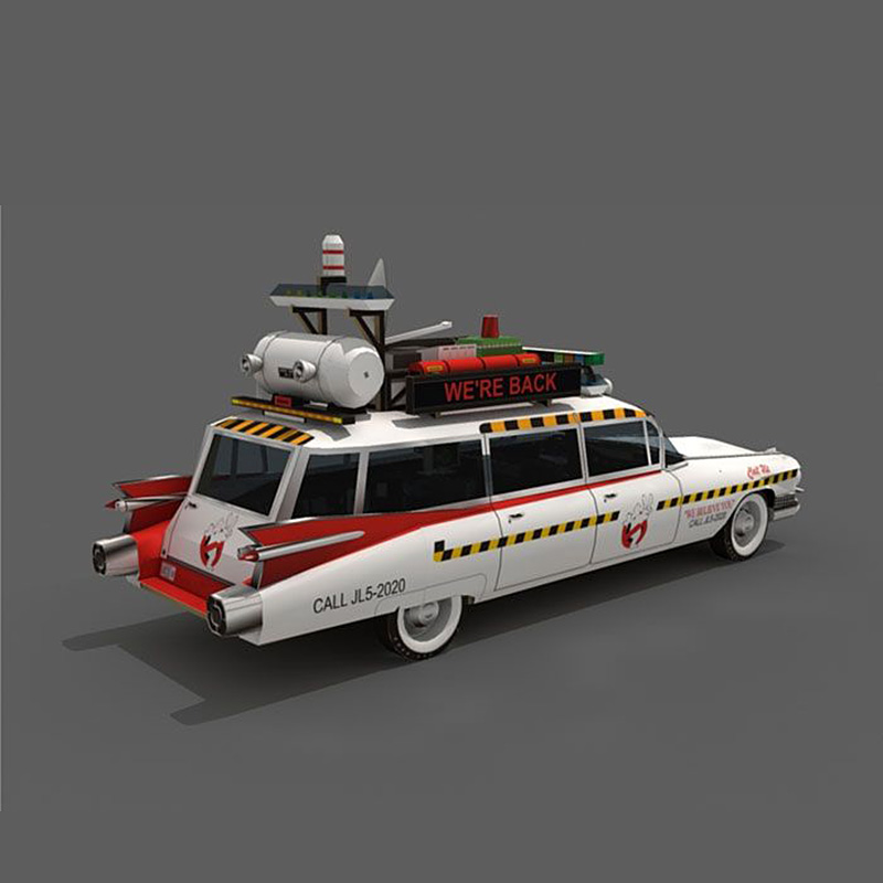 Ghostbusters Car Ecto-1A 1:20  - Art Craft Cardboard reseña y precio
