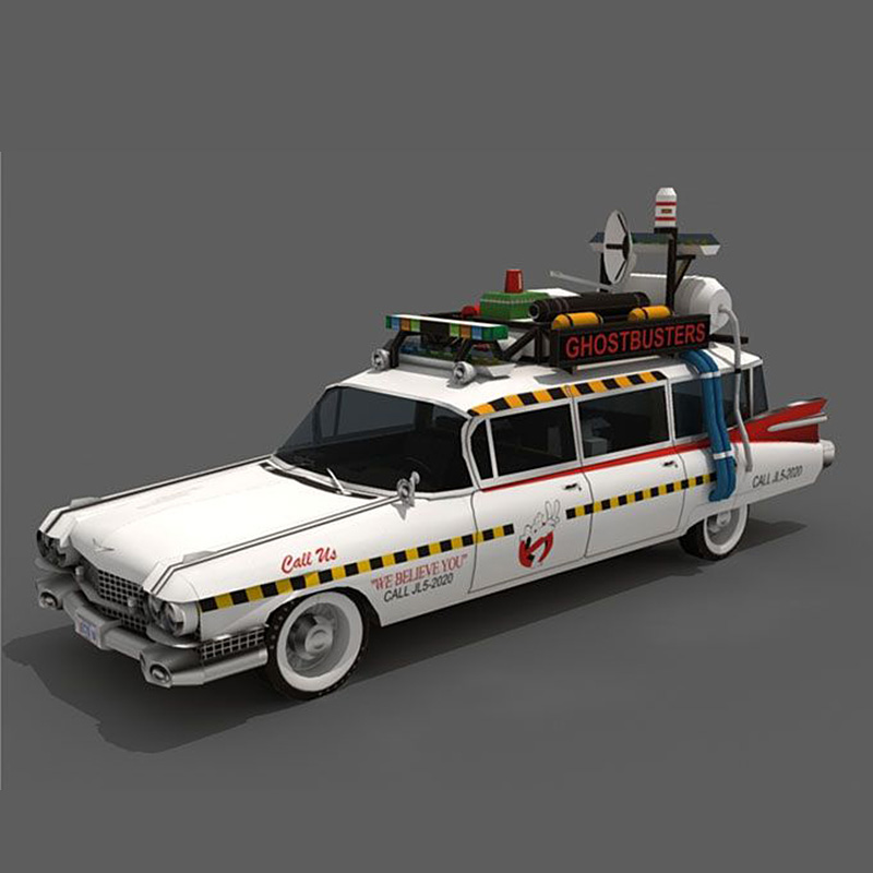 Ghostbusters Car Ecto-1A 1:20  - Art Craft Cardboard reseña y precio
