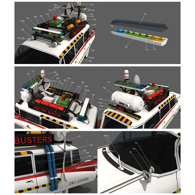 Ghostbusters Car Ecto-1A 1:20  - Art Craft Cardboard reseña y precio