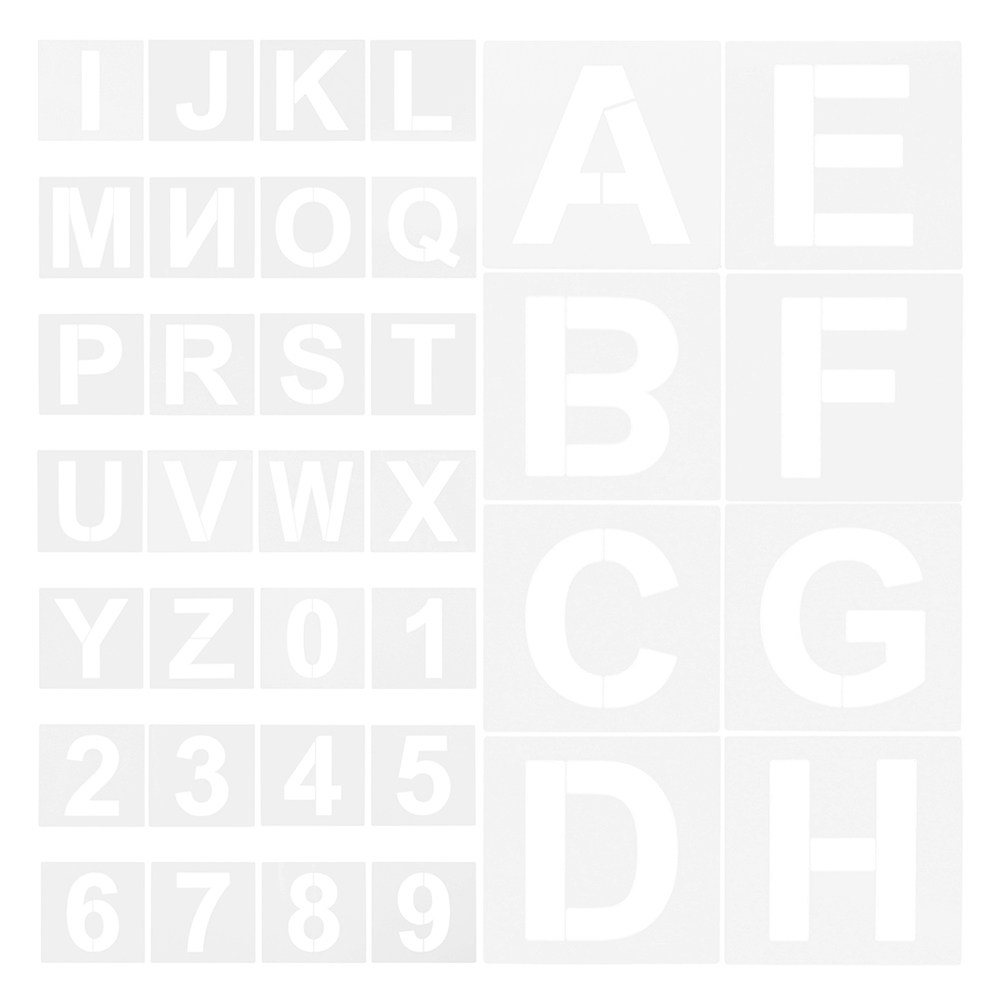 72Pcs Plastic Alphabet Number  - Art And Craft Numbers reseña y precio