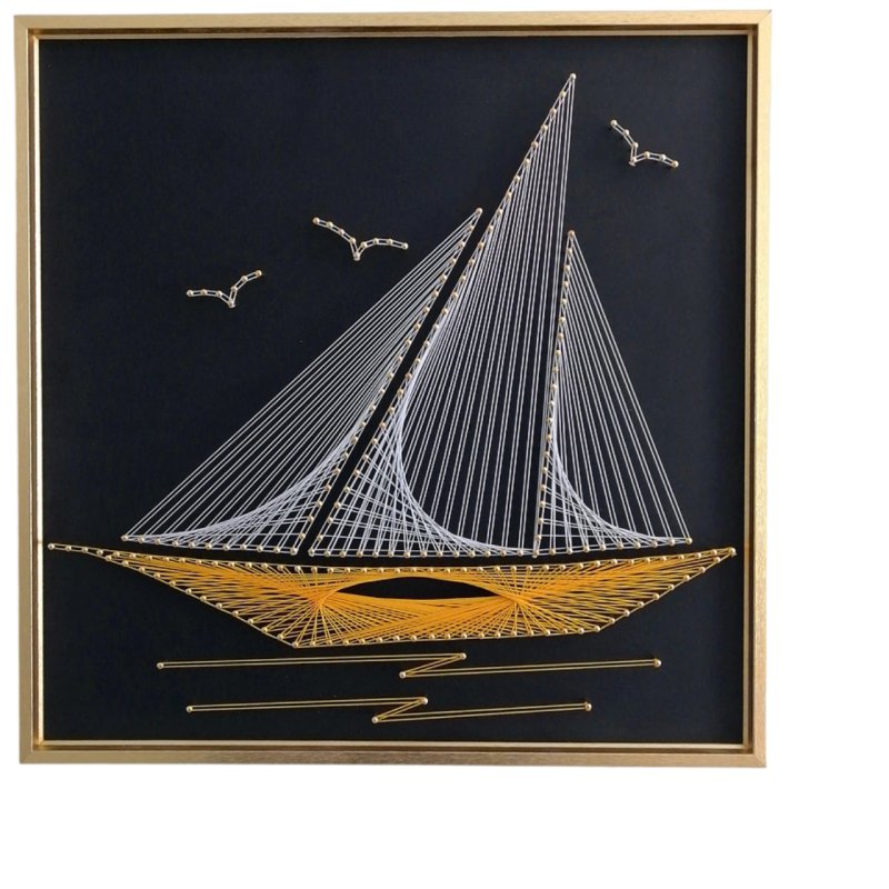 Nail String Art, Sailing Theme - Art Craft Gift Ideas reseña y precio
