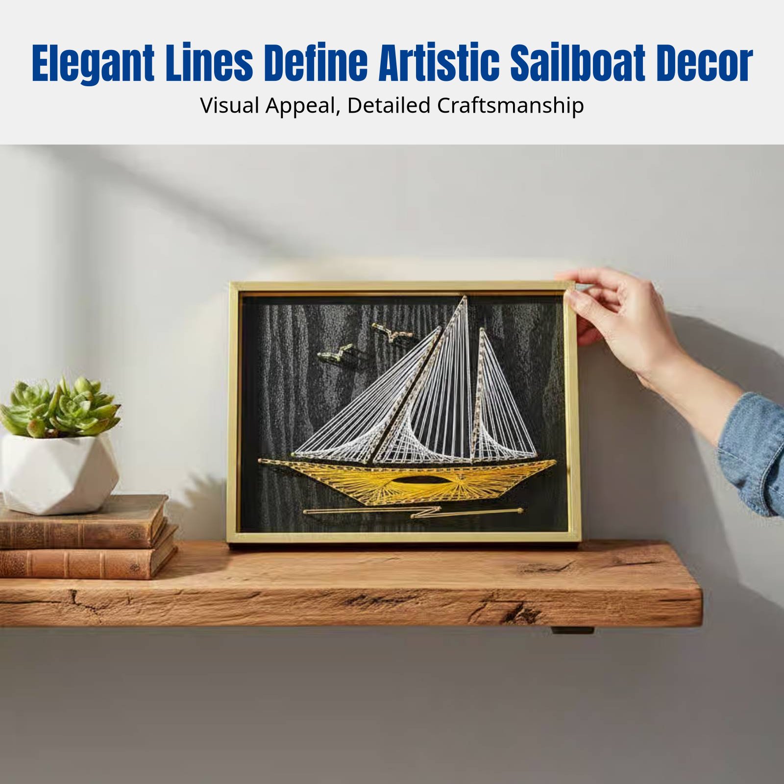 Nail String Art, Sailing Theme - Art Craft Gift Ideas reseña y precio