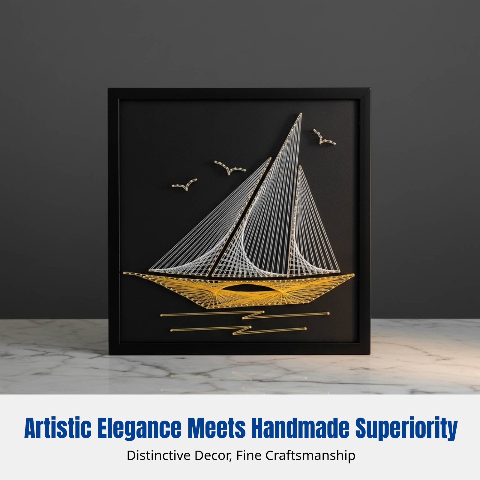 Nail String Art, Sailing Theme - Art Craft Gift Ideas reseña y precio