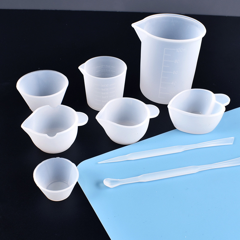 Silicone Mixing Measuring Cups - Acrylic Pour Paint reseña y precio