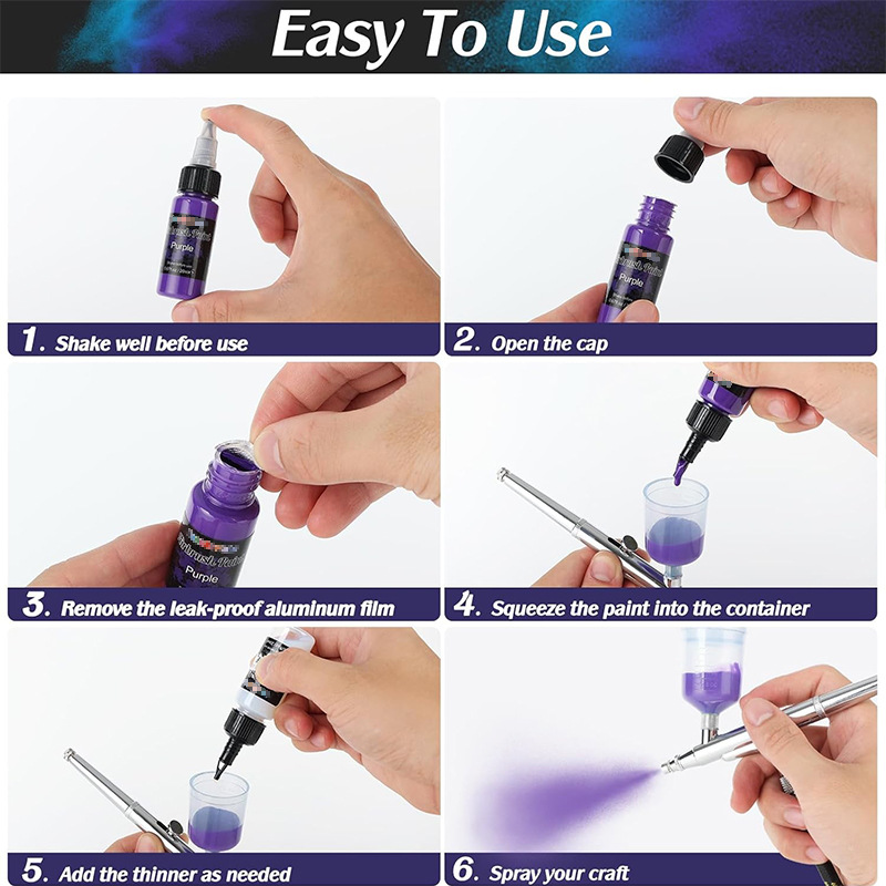 28/12 Colors 30ML Airbrush Pai - Acrylic Pour Paint reseña y precio
