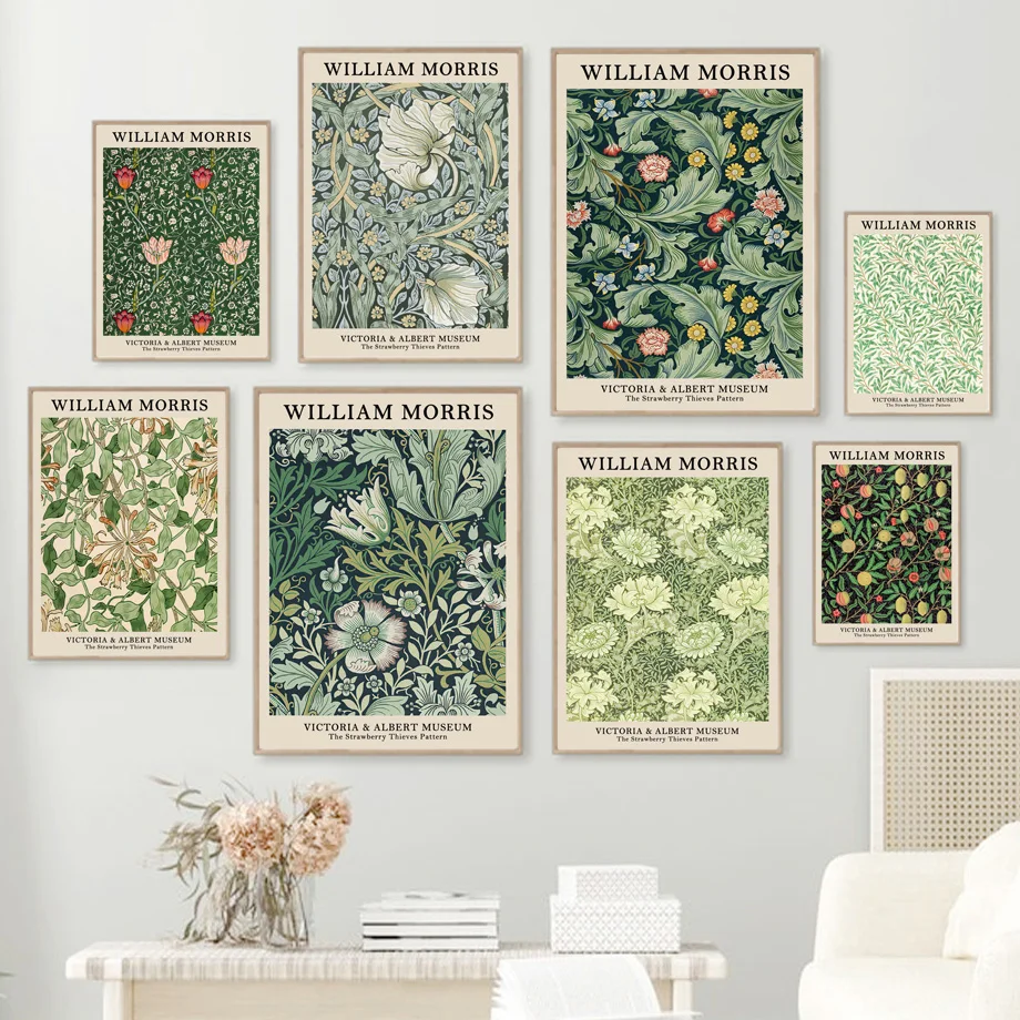 Abstract Scandinavian Wall Art - Art Craft William Morris reseña y precio
