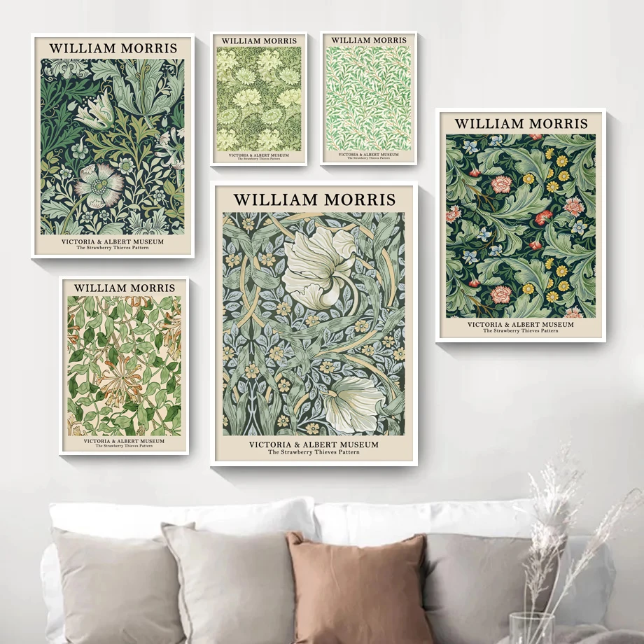 Abstract Scandinavian Wall Art - Art Craft William Morris reseña y precio