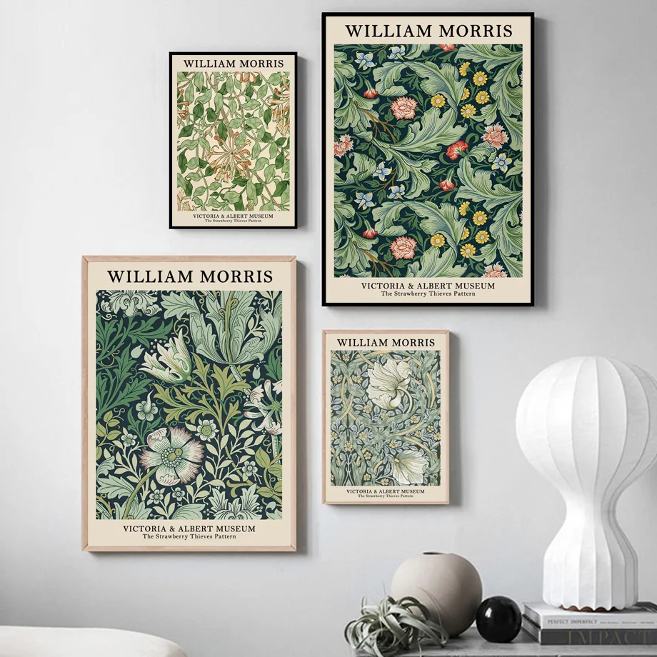 Abstract Scandinavian Wall Art - Art Craft William Morris reseña y precio