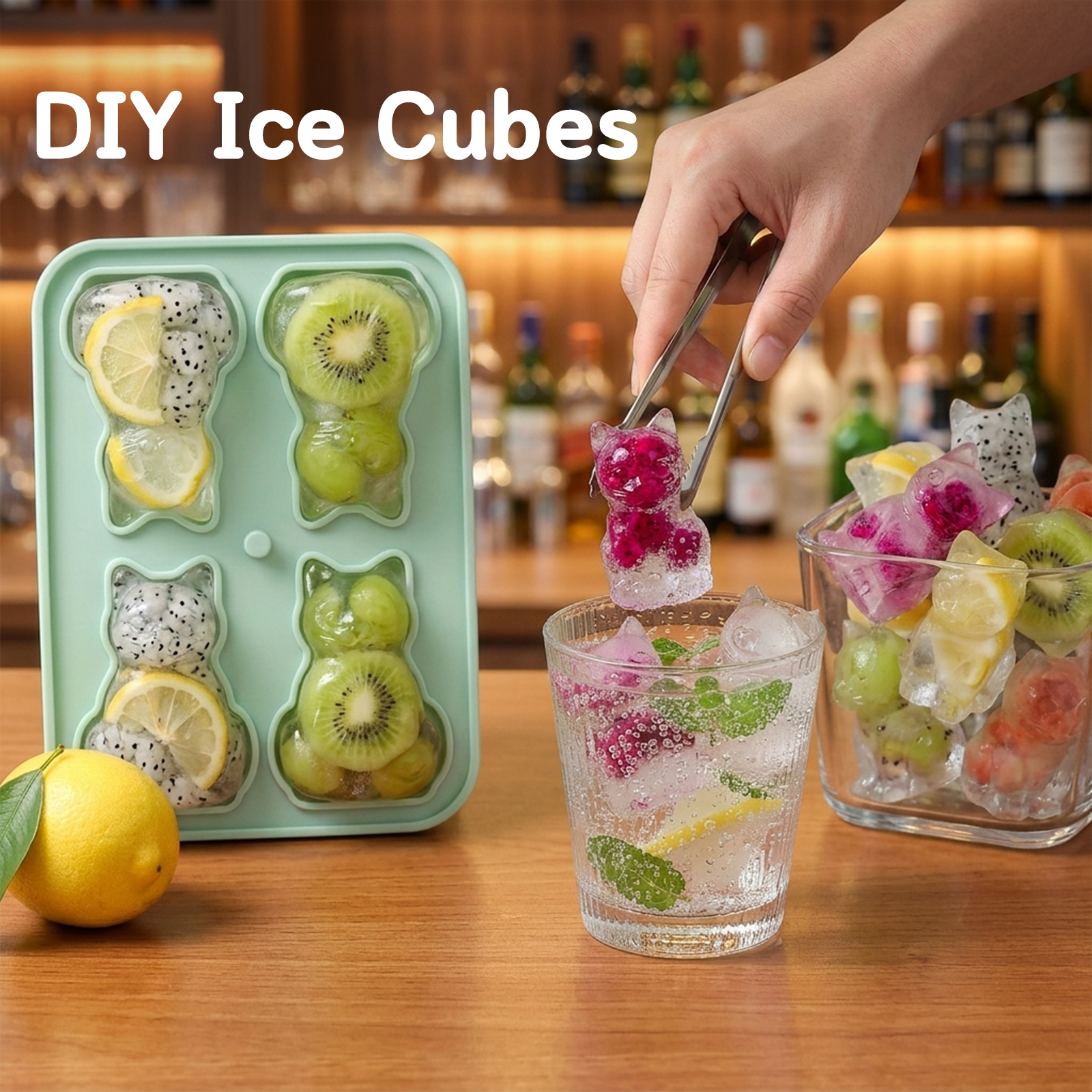 4 Cavity 3D Cat Shape Ice Make - Eco Art Craft reseña y precio