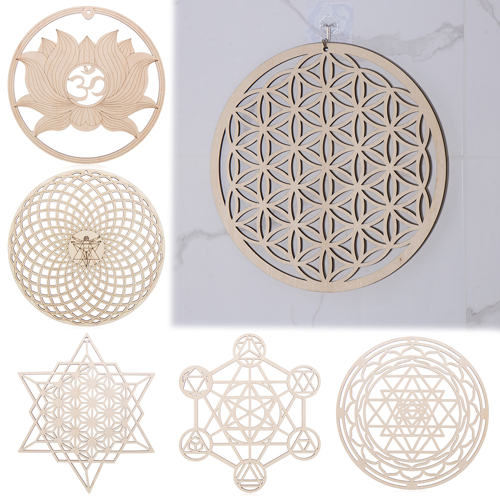 Wooden Wall Sign Flower of Lif - Eco Art Craft reseña y precio