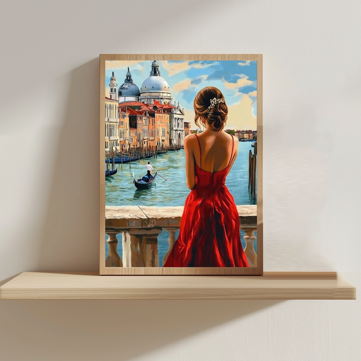Red clad beauty 30X40CM/11.8X1 - Eco Art Craft reseña y precio