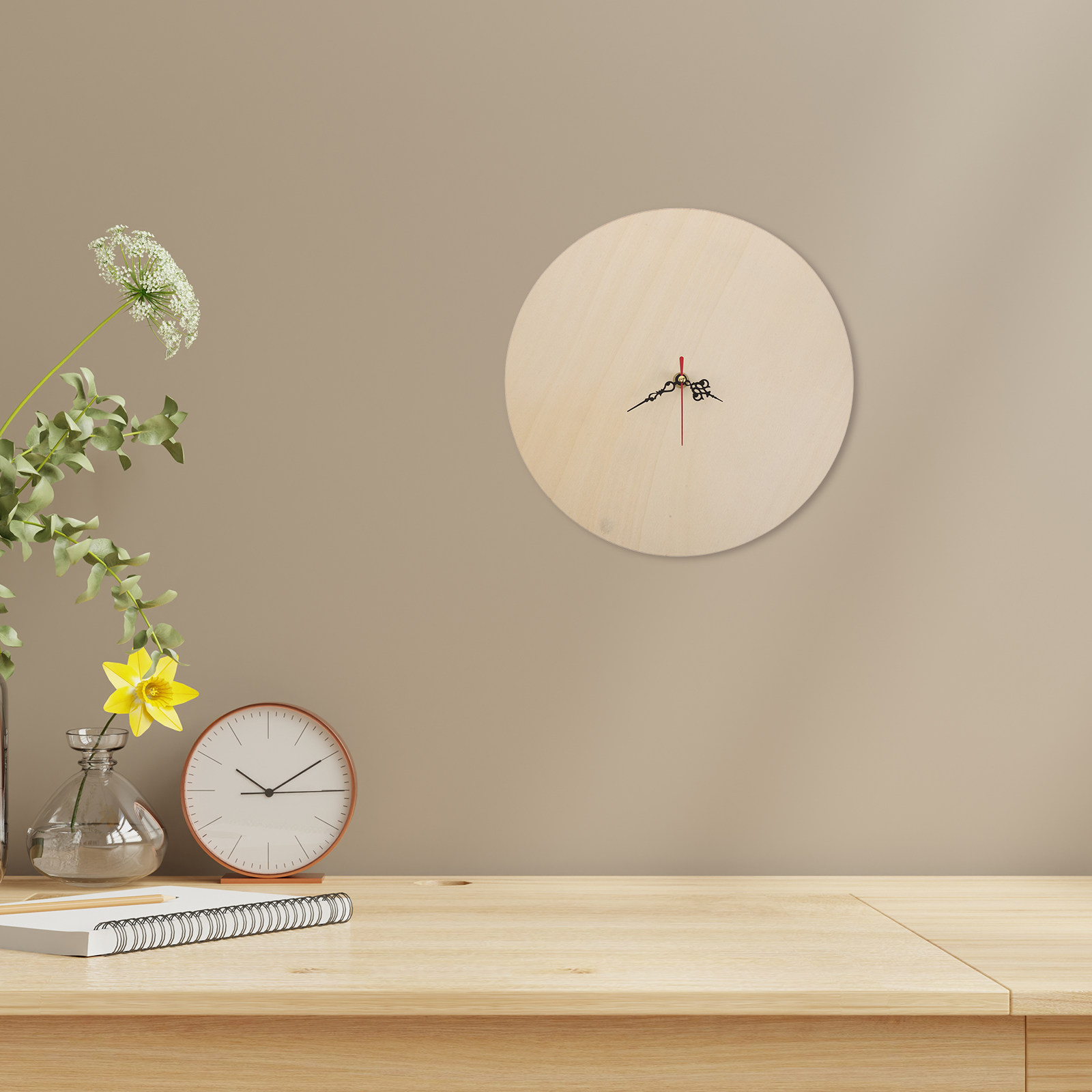 Blank Wooden Clock Face 10 Inc - Art Craft Kindergarten reseña y precio