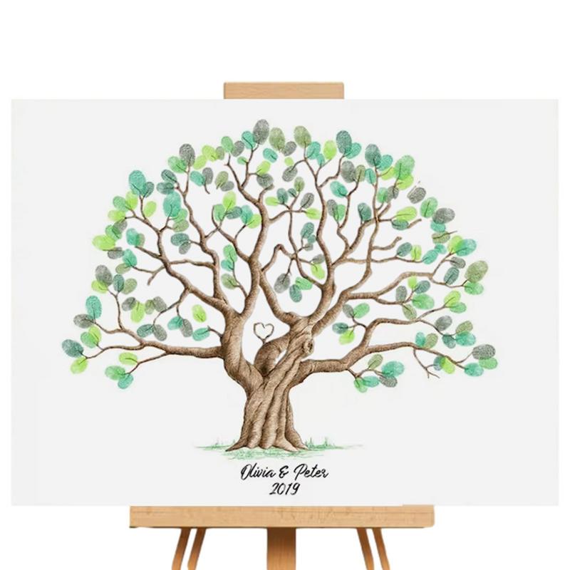 Wedding Fingerprint Tree Paint - Art Craft Love reseña y precio