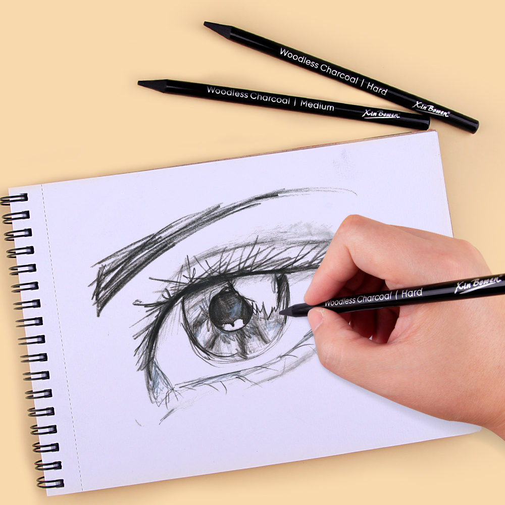 3pcs Woodless Graphite Pencils - Sketching Charcoal Set reseña y precio