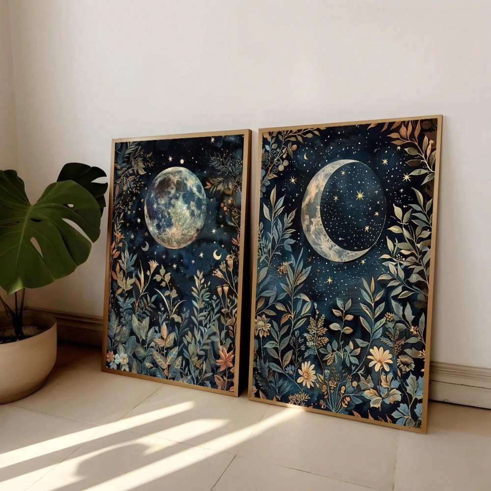 2pcs/set Boho Moon Botanical C - Art Craft William Morris reseña y precio