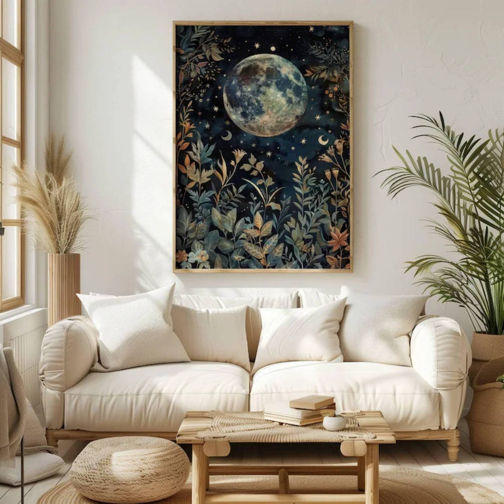 2pcs/set Boho Moon Botanical C - Art Craft William Morris reseña y precio