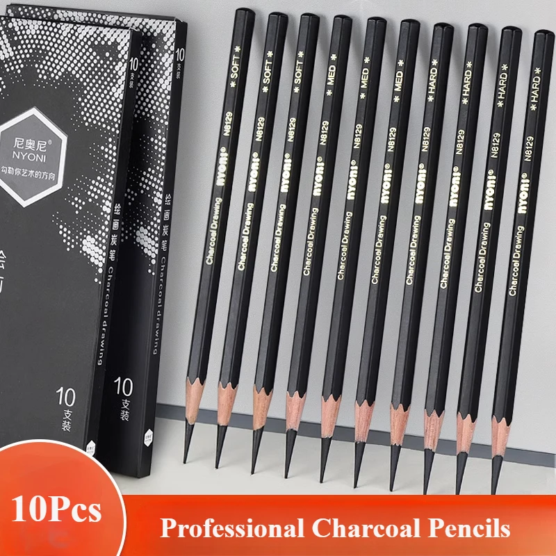 Professional Charcoal Pencils  - Sketching Charcoal Set reseña y precio