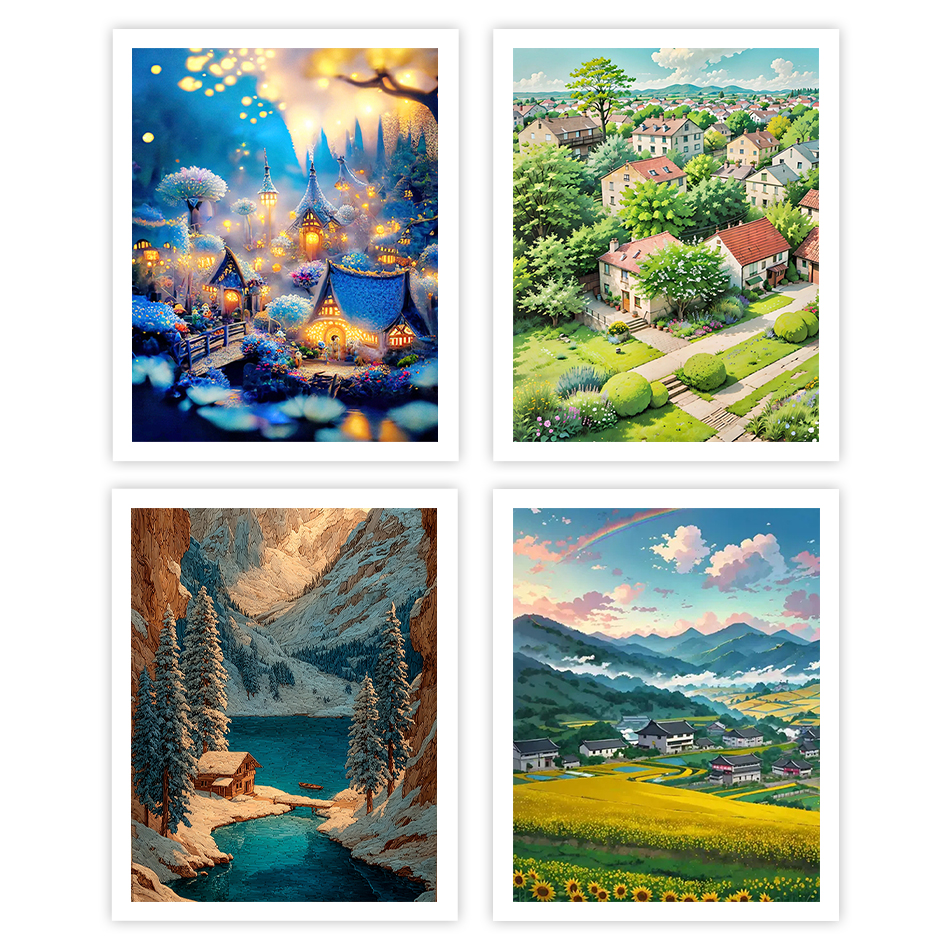 1pc frameless Painting By Numb - Art Craft Village reseña y precio