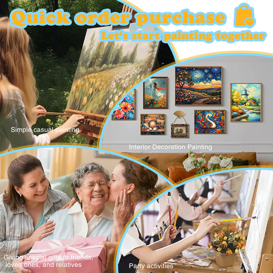 1pc frameless Painting By Numb - Art Craft Village reseña y precio