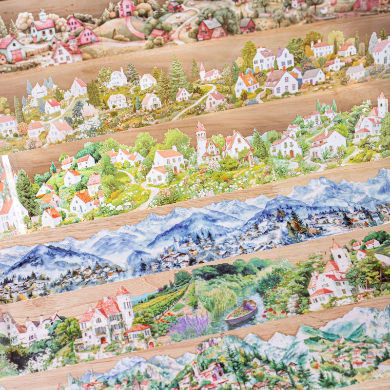 6 Rolls 6Cm×200Cm Village Them - Art Craft Village reseña y precio