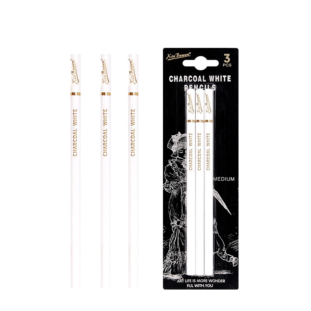 3Pcs Soft/Medium/Hard Charcoal - Sketching Charcoal Set reseña y precio