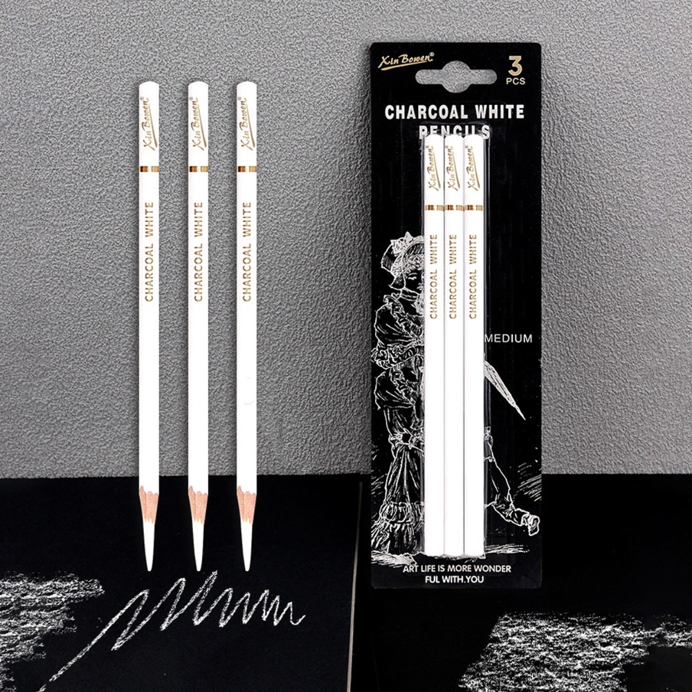 3Pcs Soft/Medium/Hard Charcoal - Sketching Charcoal Set reseña y precio